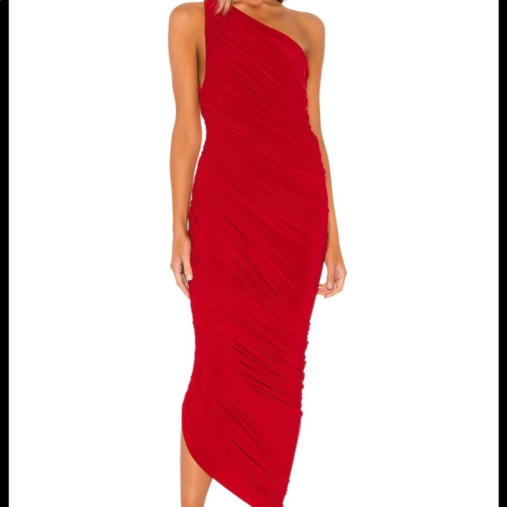 Norma Kamali Diana Dress in Red